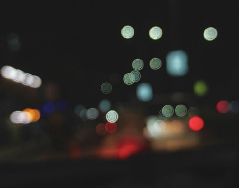 bokeh photography of city lights during night time