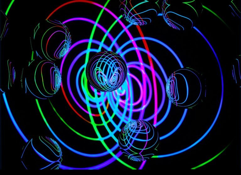 green and yellow spiral illustration